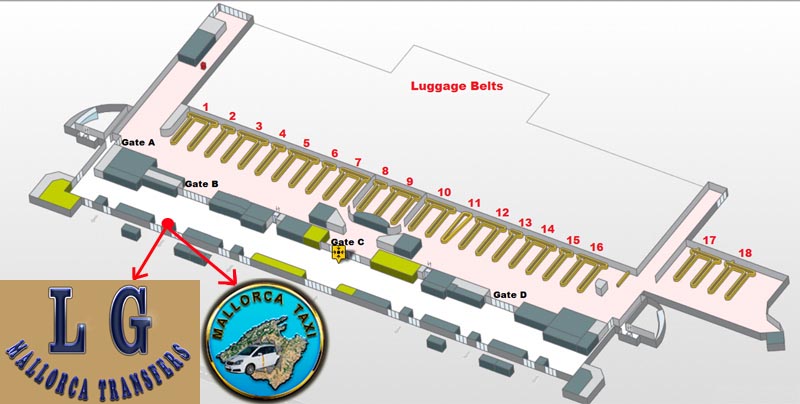 Palma Airport Map 